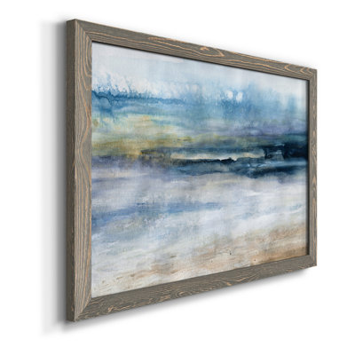 Vent et eau - Peinture sur toile encadrée