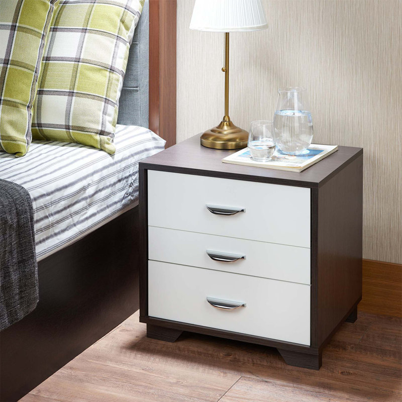 Chic Rectangular Accent Table With Multiple Drawers