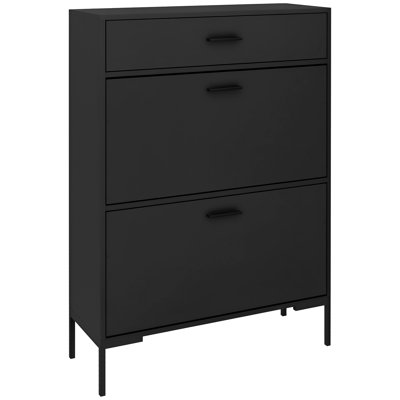 12 Pair Flip Down Shoe Storage