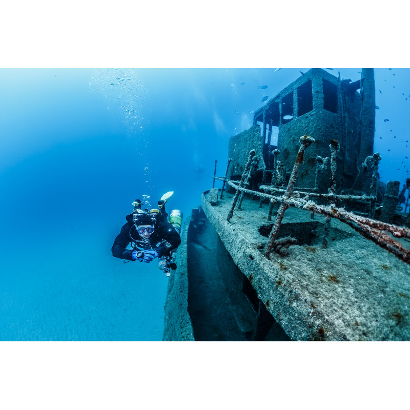 Wreck ROZI by Wojciech-P - Wrapped Canvas Print, 30cm H x 46cm W x 3.8cm D