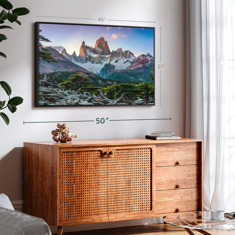 Impression sur toile Fitz Roy Snowy Pantops, H 27 po x l 40 po