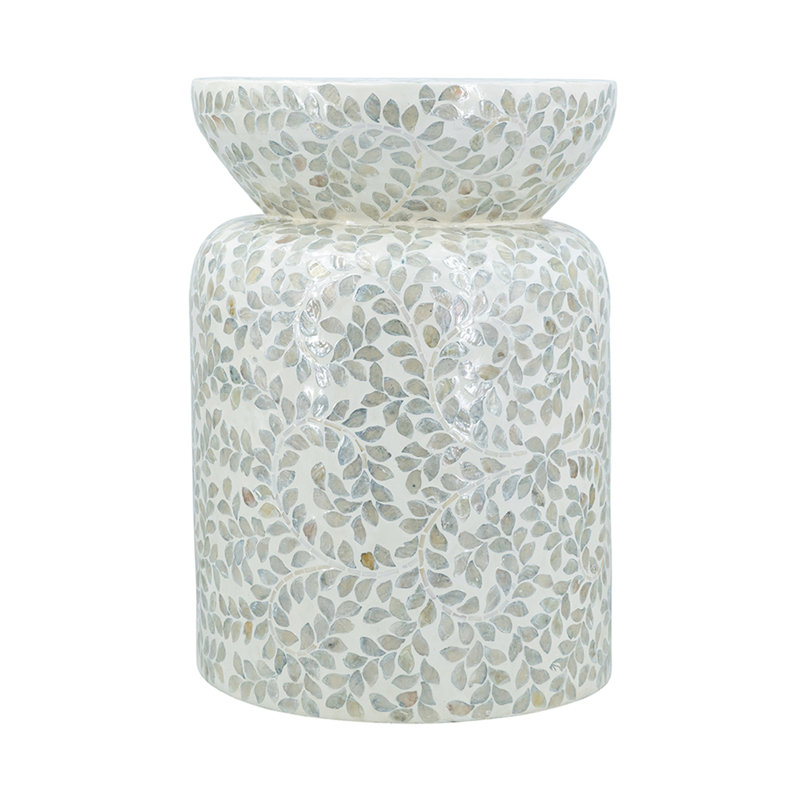 Table d'appoint ronde en bambou