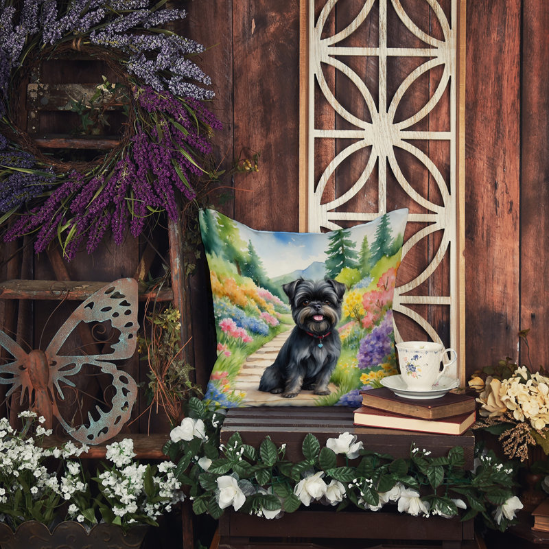 Coussin décoratif intérieur / extérieur Spring Path, H 14 po x l 14 po