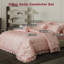 Ensemble d'édredon en satin pour lit très grand 8 pièces Satin Like Pink-123204615-123204614