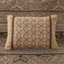 Ensemble de couvre-lit réversible 5 pièces en jacquard brun / doré-126579609