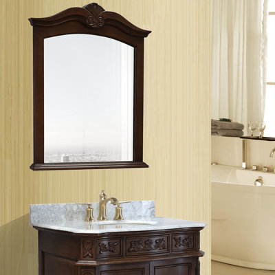 Elbridge Arch Wall Mirror with Shelves
