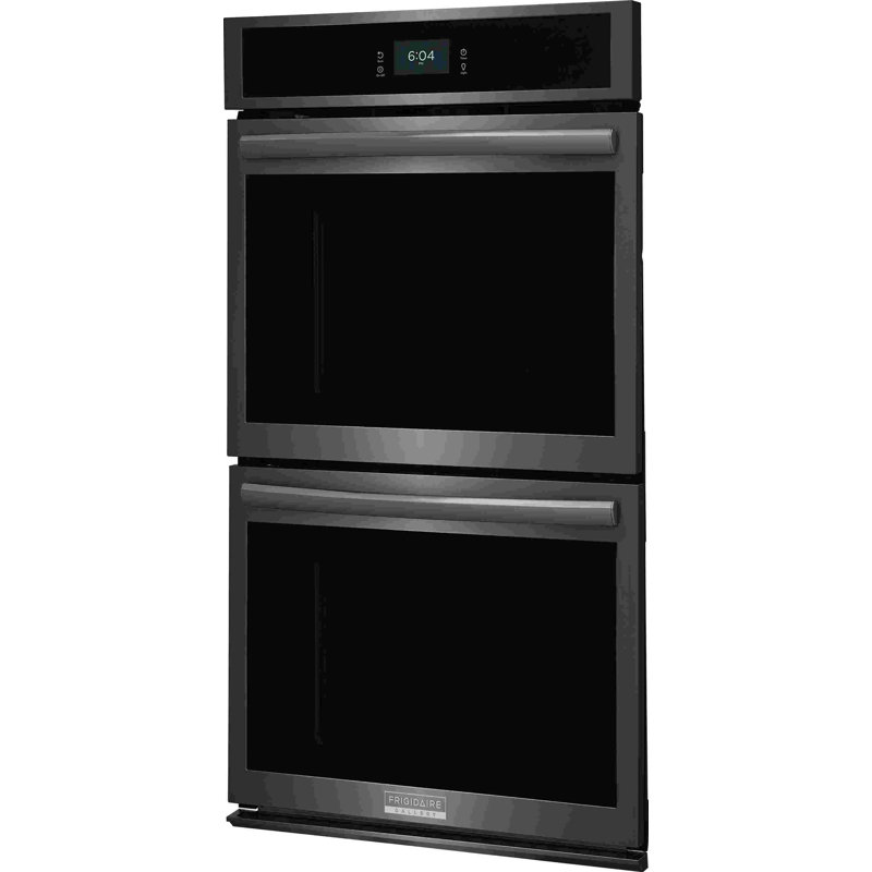 27" 3.8 cu. ft Self-Cleaning Convection Single Wall Oven, Black Stainless Steel