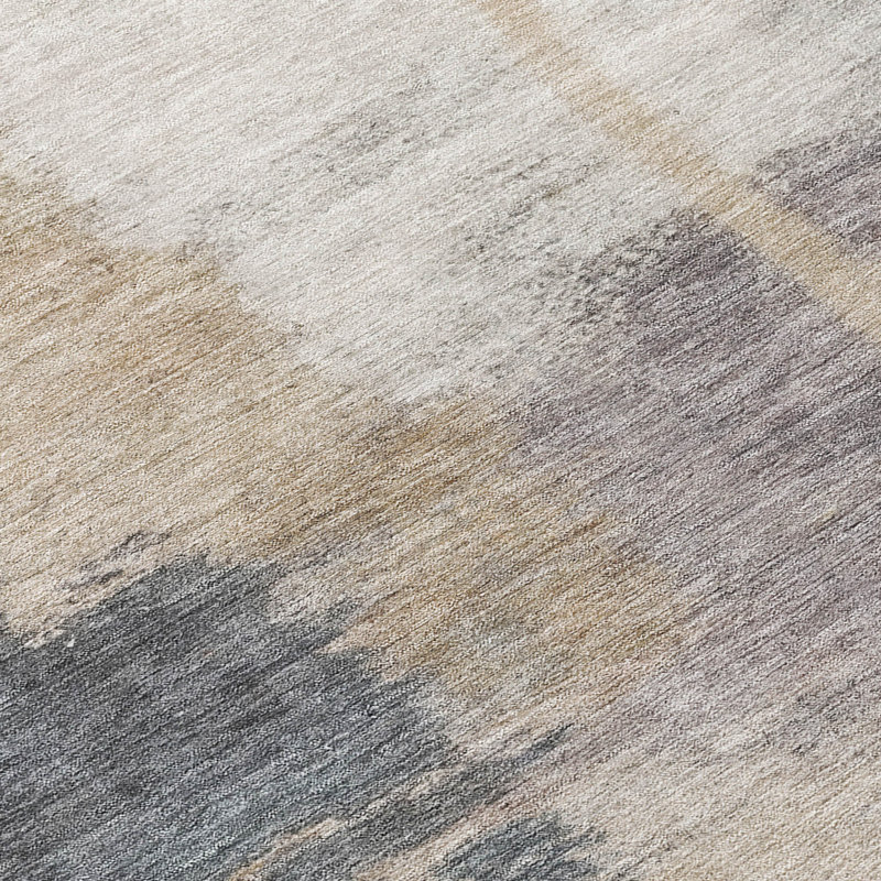 Abstract Indoor Rug, Rectangle 1'8" x 2'6"