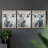 Bovine Study  Series  XLIII  -Set Of 3 Framed Giclee Prints -Ready to Hang-107258082-107258080