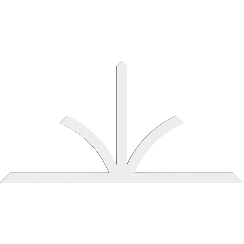 Support pour pignon en PVC de qualité architecturale Richland, H 48 po x l 96 po (pas: 12/12), P 2 po x F 4 po