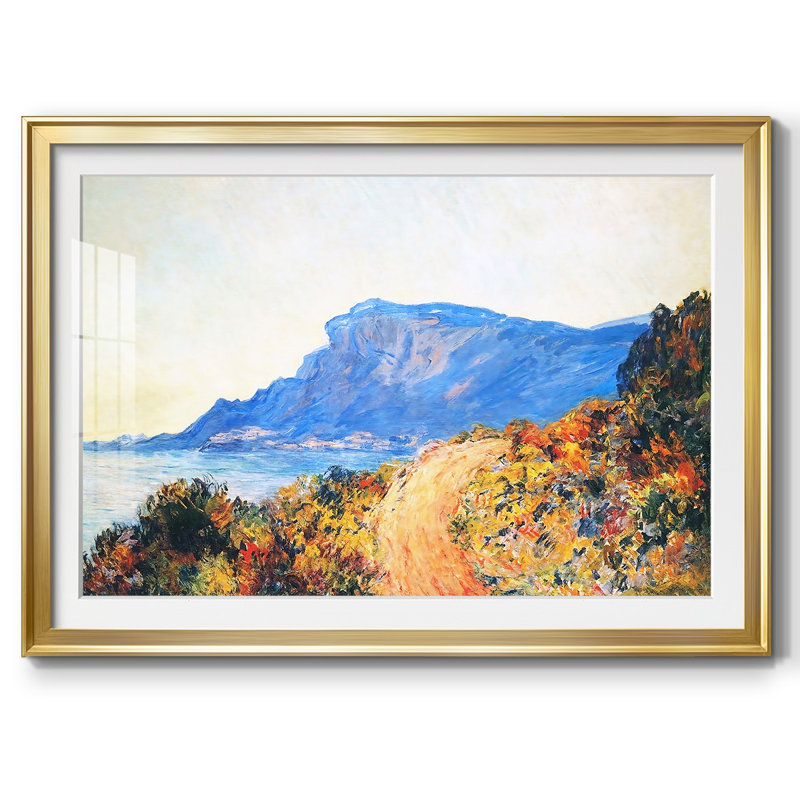 La route rouge à Cap Martin, près de Menton, 1884, Or, H 27 po x l 39 po x P 1,5 po