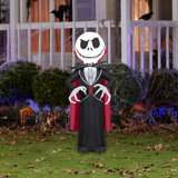 Airblown Inflatable Jack Skellington As Vampire