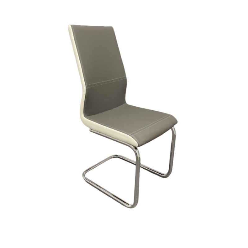Ensemble de 4 chaises d'appoint Papaleo, Gris