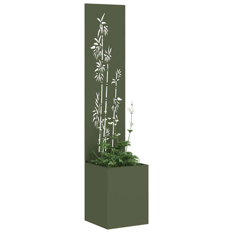 Planter Box, Olive Green, 140cm H x 32cm W x 32cm D
