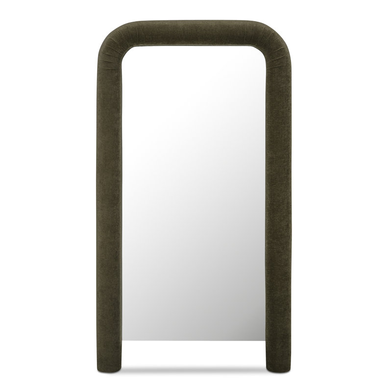 Ellison Rectangle Solid Wood Mirror, 72" x 60", Green