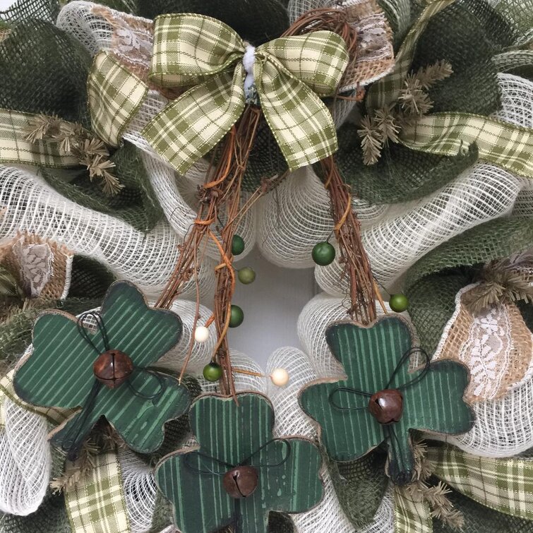 Grace and Peace Quilting: Gingham🍀Shamrock + Wreath