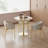 Bistro Table With Faux Marble Top-1307520785