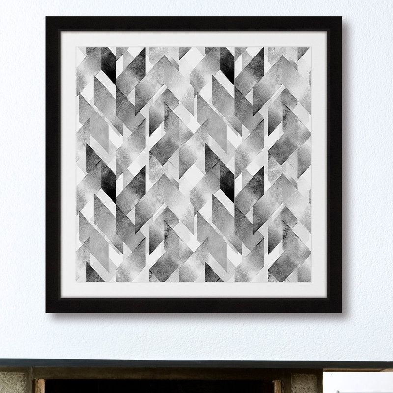 « ribbon crossing »-cadre photo, impression sur papier, H 18 po x l 18 po x P 1,5 po, Cadre noir