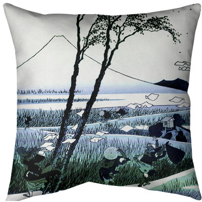 Coussin décoratif Katsushika Hokusai Ejiri dans la province de Suruga