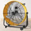 Ventilateur cylindrique en métal 24 vitesses à 3 vitesses haute vitesse jaune
