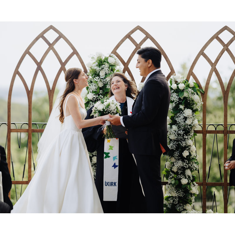 7ft Wedding Arch Window Wood