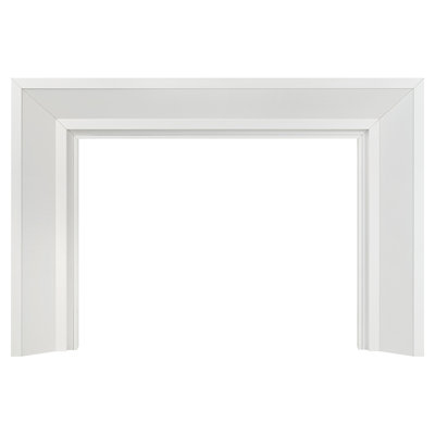 Dimensions du cadre de cheminée en bois Modern Ember Everly 80 po x 54 po - ouverture intérieure 56 po x 42 po