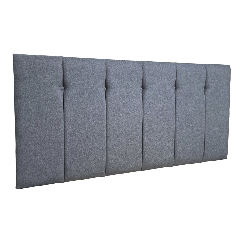 Kevone Upholstered Headboard, Grey, Sinlge