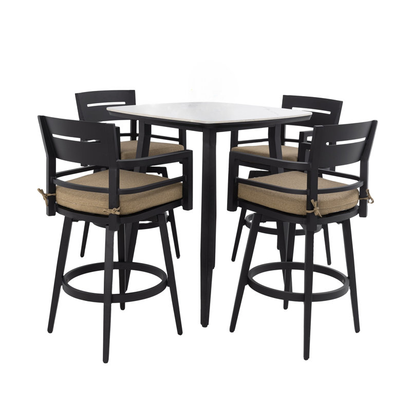 Ensemble de bar d'extérieur 5 pièces Modern