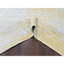 Tapis oriental de style moderne 9 pi x 9 pi, jaune, macaron, tissé à la main, en laine et en soie à base de plantes