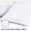 Protecteurs d'oreiller imperméables avec fermeture à glissière - Ensemble de taies d'oreiller silencieuses et lavables (grand, paquet de 2) -131374401-133752397