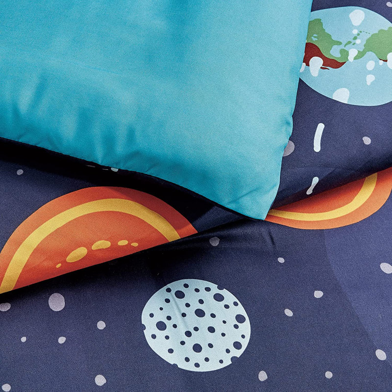 Ensemble d'édredon en microfibre UFO Aliens Space Adventure