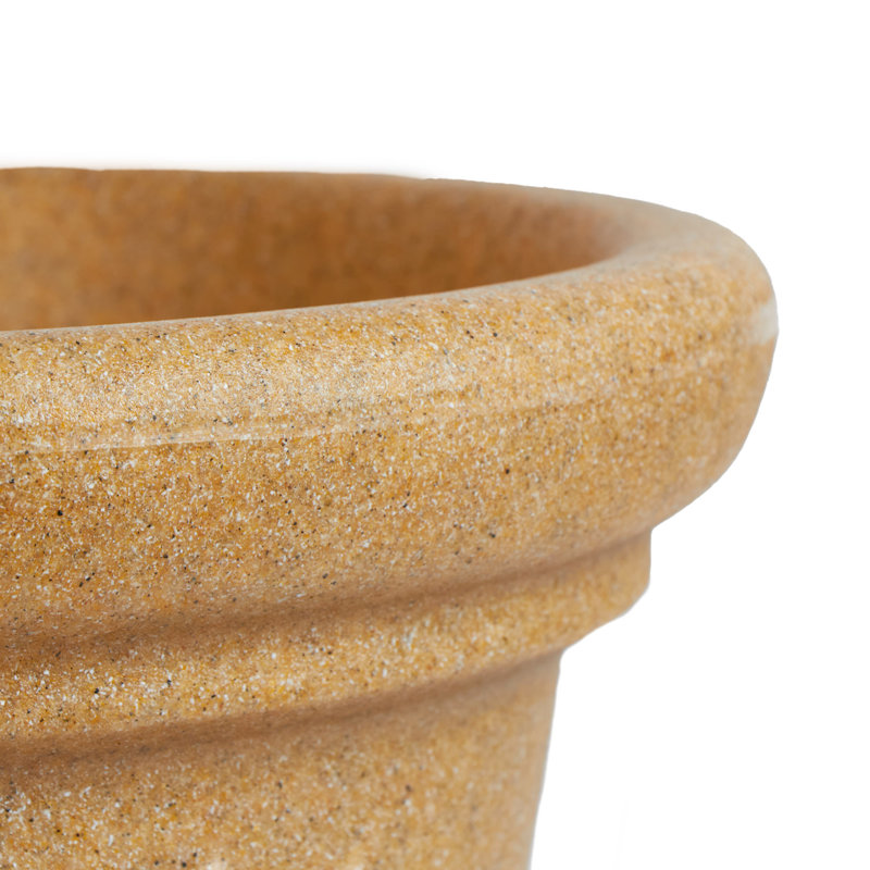Terrazzo Round Planter - (2 Pack), Beige, 17" H x 20" W x 20" D