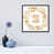 Toile avec cadre noir patiné