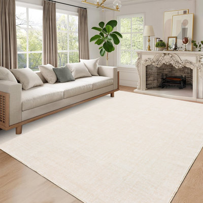Très grand tapis lavable minimaliste moderne de 10 x 13 po, antidérapant, tapis à poils courts et mince, tapis imprimé doux sans perte de poils, tapis décoratif pliable d'intérieur pour hôtel