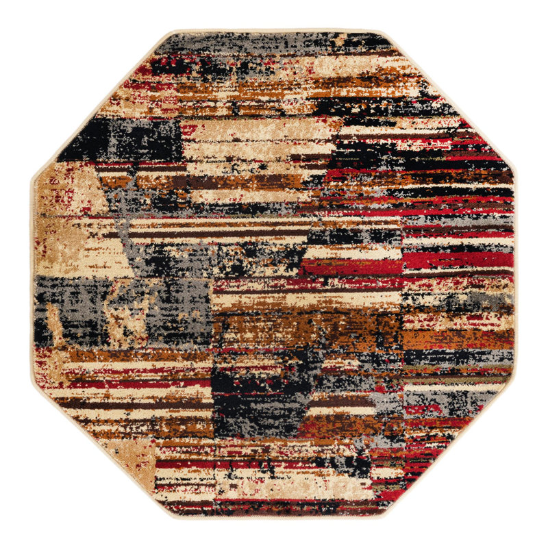 Knowle Geometric Indoor Rug, Octagon 3'1"