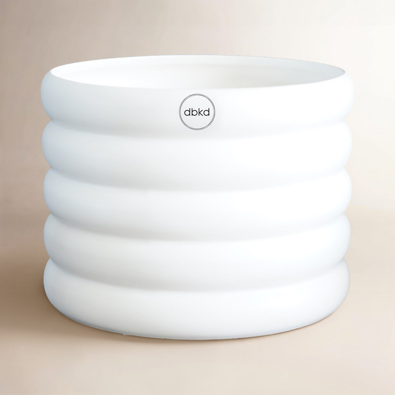 Ceramic Table Vase, 6.5" H x 7.87" W x 7.87" D