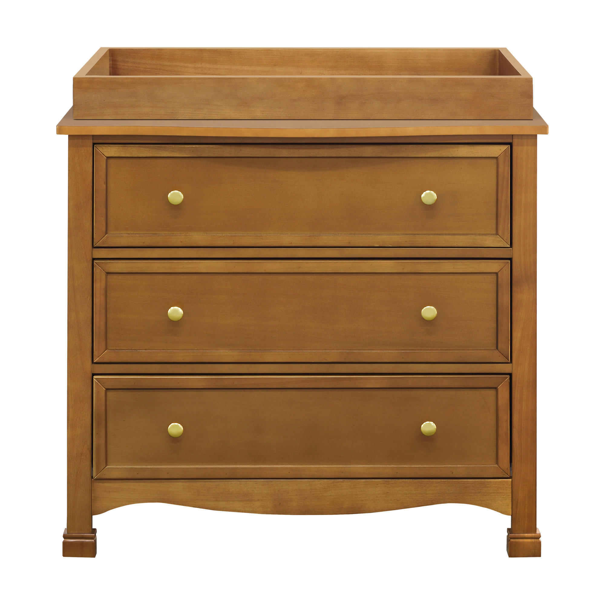 Kalani 3 Drawer Dresser, Chestnut