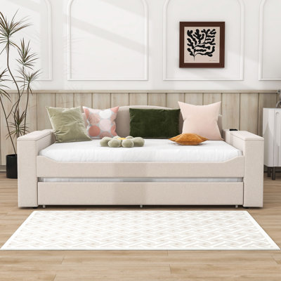 Loisann Upholstered Daybed with Trundle by Red Barrel Studio
