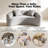 S-Curved Chenille Sectional Sofa-418701304