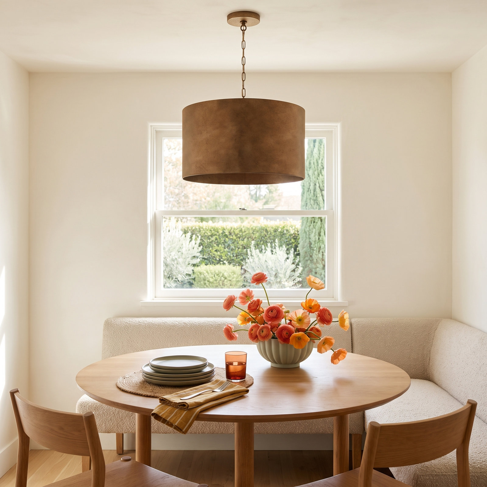 Rosamund Iron 3-Light Chandelier, Brass