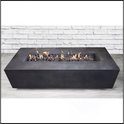 Concrete Propane Outdoor Fire Pit Table