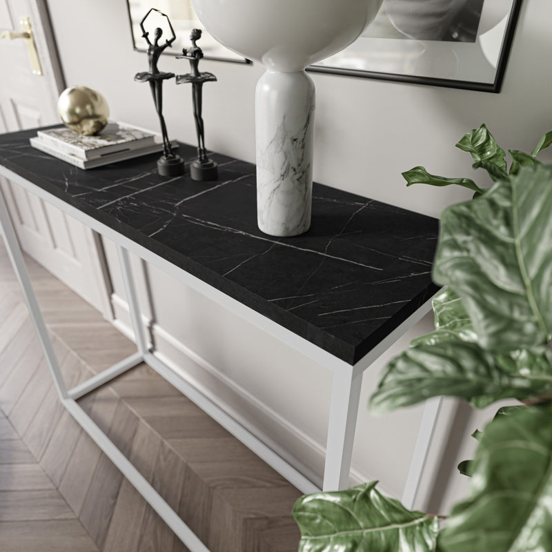 Kethan Console Table, White, 80 H x 80 W x 30 D cm