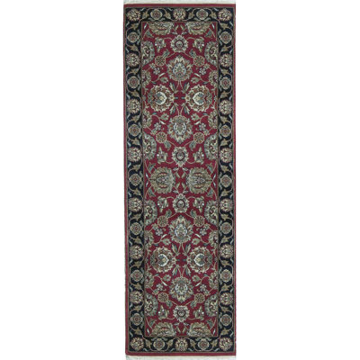 Mogul One-of-a-Kind Hand-Knotted High-Quality Green/Red/Black Runner