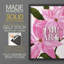 Reproduction encadrée néon rose poinsettias II - bois massif-853895761-853895764
