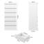 50-centimetre-wide six-drawer chest of drawers