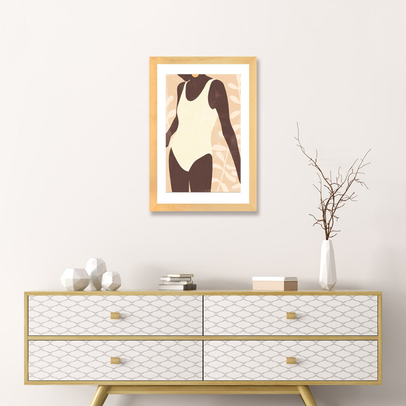«Sunbather III», reproduction d'art, H 24 po x l 16 po x P 1 po, Papier bois naturel