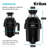  KRAUS WasteGuard 1 HP Continuous Feed Garbage Disposal with Ultra-Quiet Motor for Kitchen Sinks with Power Cord and Flange Included