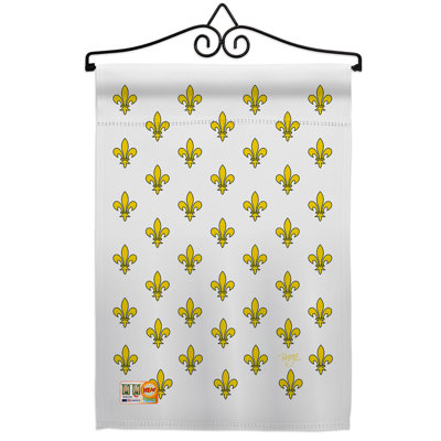 Bleu royal français polyester à 2 faces 13 po x 19 po ensemble de drapeaux