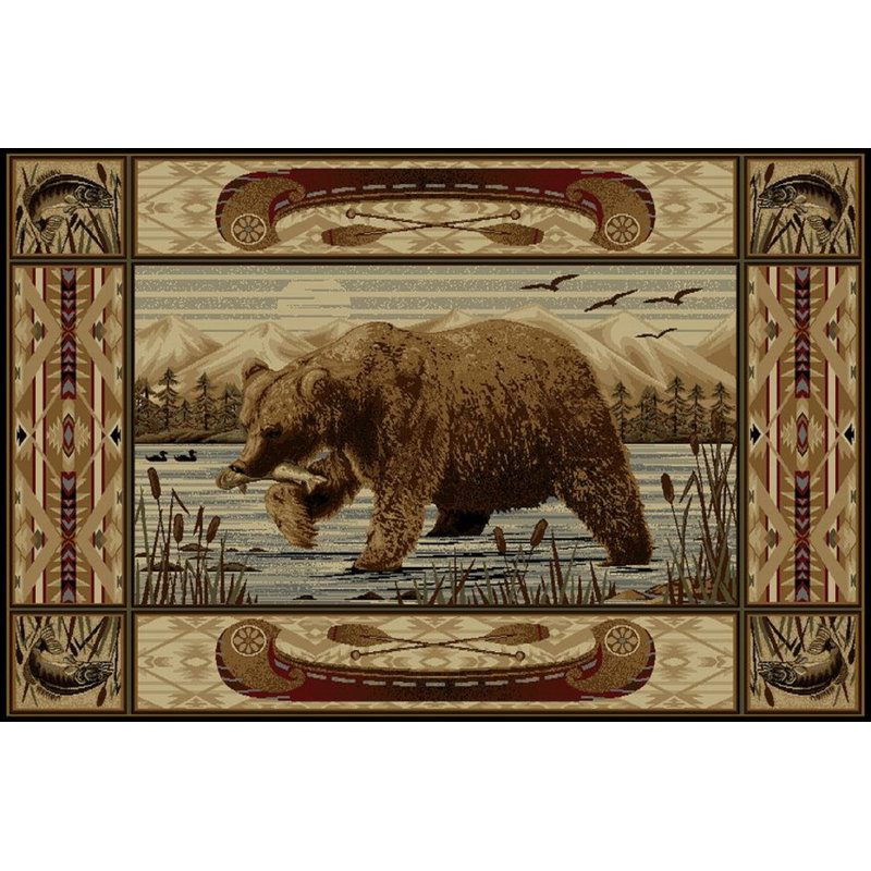 Tapis beige Winget, Rectangle 5 pi x 8 pi