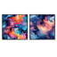 Crusse - Ensemble de 2 collages carrés abstraits-101851101-101851098